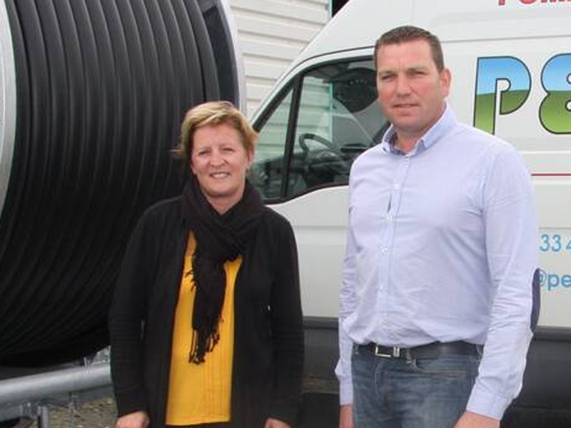 Carole Hebert et Mickael Hebert, associés de la SARL Perdr'Eau