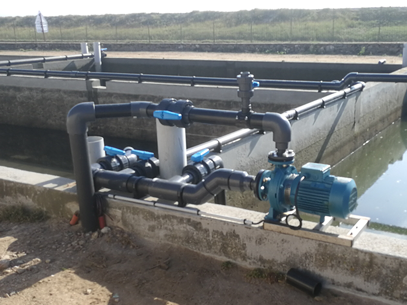 Pompe de surface dans le cadre de bassin ostréicole  | Perdr'Eau, Les Maîtres de l'Eau